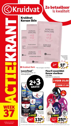 Omslag van Kruidvat folder 37 - 7 september 2026 t/m 20 september 2026